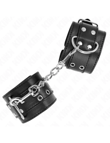 KINK - APPUI-POIGNETS DOUBLE BOUCLE NOIR AJUSTABLE 19-26 CM