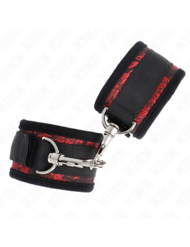 KINK - RETENUES POIGNETS SCANDAL ROUGE-NOIR