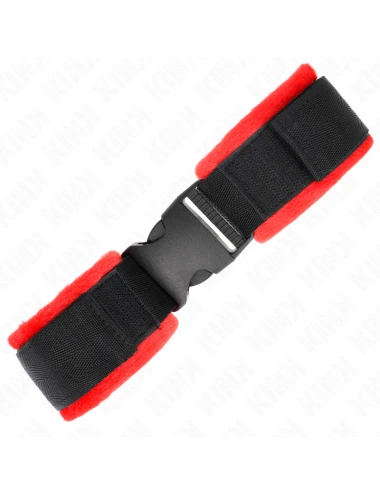 KINK - APPAREILS-POIGNETS À CROCHET ET BOUCLE EN NYLON NOIR MODÈLE 1 AJDUSTABLE 25-35 CM X 6 CM