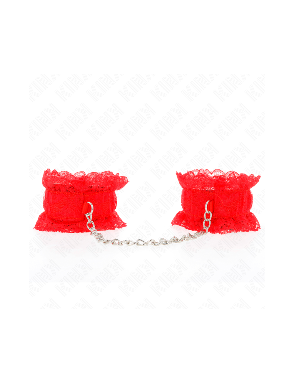 KINK - ATTENTES-POIGNETS ÉLASTIQUES EN DENTELLE ROUGE