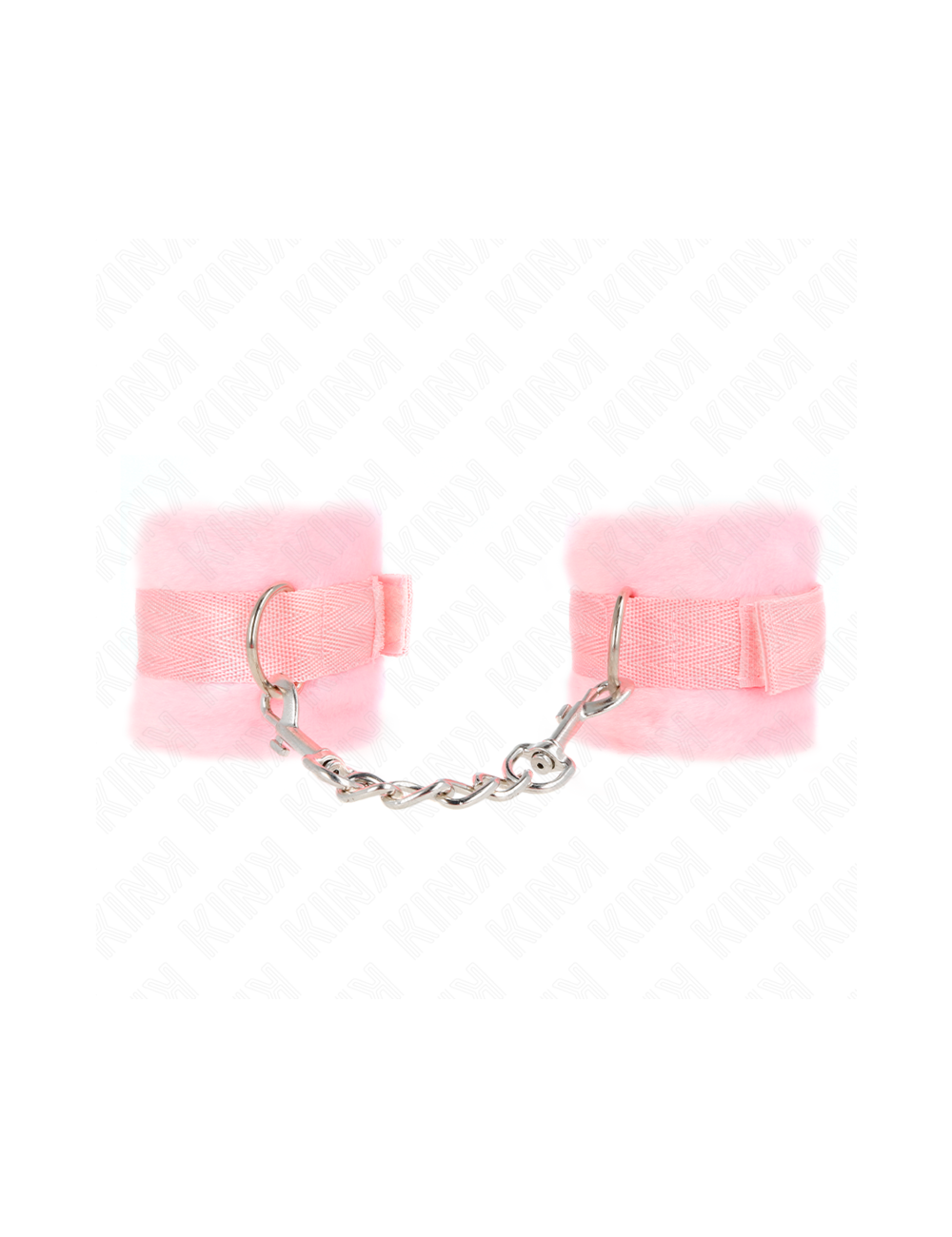 KINK - MANCHETTES DÉBUTANT EN FOURRURE ROSE 30 X 7 CM