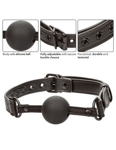 CALEXOTICS - NOCTURNAL BÂILLON À BOULE EN SILICONE NOIR