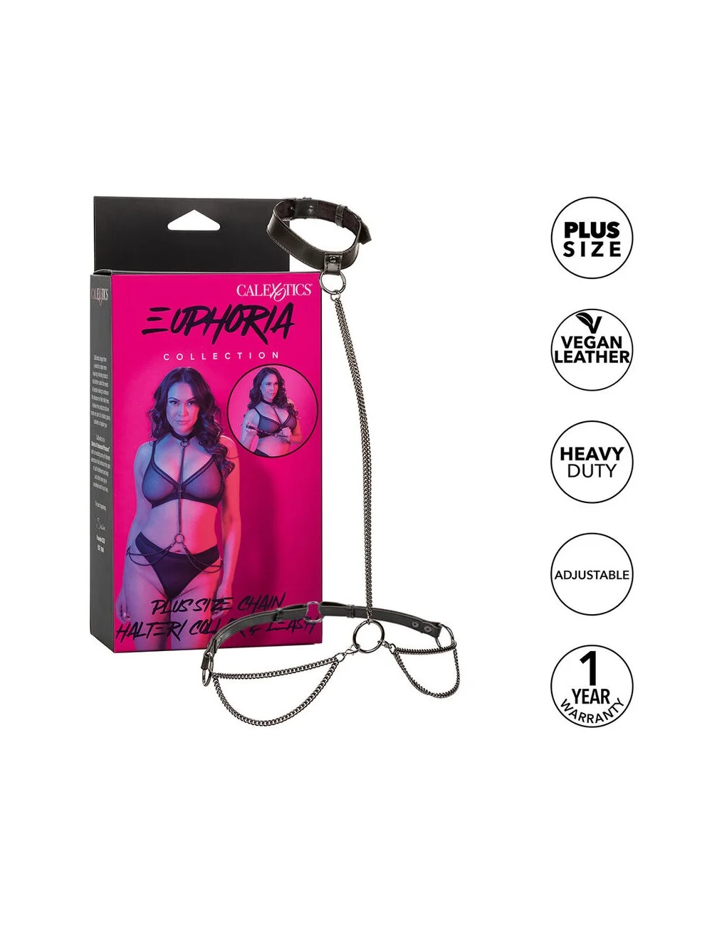 CALEXOTICS - EUPHORIA COLLIER LICOL ET LAISSE GRANDE TAILLE CALEXOTICS - EUPHORIA COLLIER LICOL ET LAISSE GRANDE TAILLE