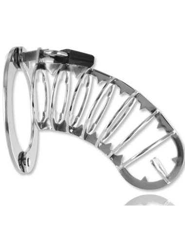 METAL HARD - CAGE  PÉNIS AVEC SERRURE DE SÉCURITÉ 14 CM