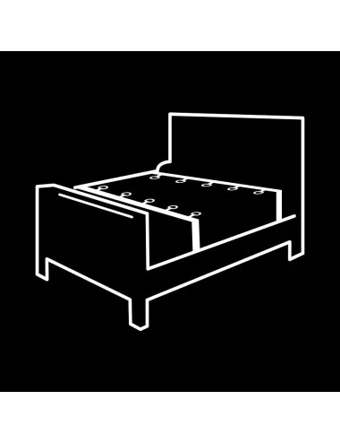 FETISH SUBMISSIVE - ENSEMBLE DE LIENS DE LIT DE LUXE AVEC DOUBLURE EN NOPRÈNE
