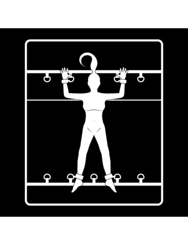 FETISH SUBMISSIVE - ENSEMBLE DE LIENS DE LIT DE LUXE AVEC DOUBLURE EN NOPRÈNE