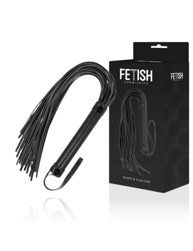 FETISH SUBMISSIVE - FOUET EN CUIR VÉGÉTALIEN