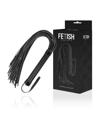 FETISH SUBMISSIVE - FOUET EN CUIR VÉGÉTALIEN