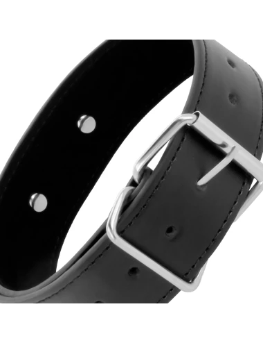 DARKNESS - COLLIER DE POSTURE AVEC CHAÎNE EN CUIR