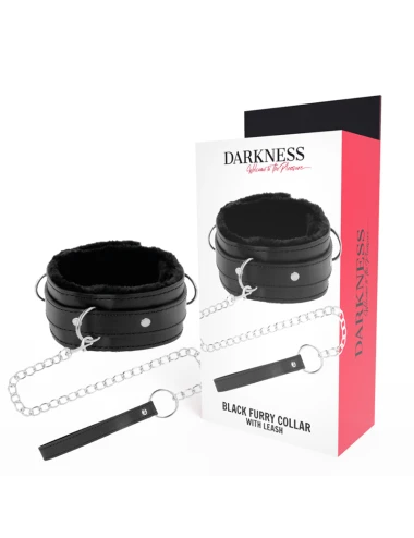 DARKNESS - COLLIER DE POSTURE CONFORTABLE AVEC CHAÎNE EN CUIR