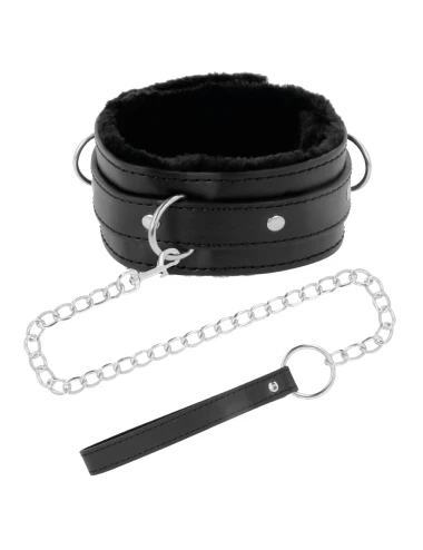 DARKNESS - COLLIER DE POSTURE CONFORTABLE AVEC CHAÎNE EN CUIR