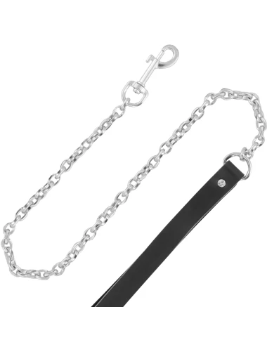 DARKNESS - COLLIER EN CUIR DE HAUTE QUALITÉ AVEC LAISSE