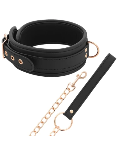 COQUETTE CHIC DESIRE - COLLIER FANTAISIE EN CUIR VÉGAN AVEC BRACELET ET DOUBLURE EN NÉOPRÈNE