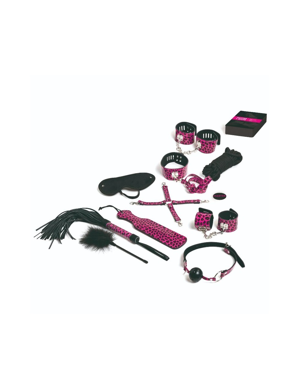 TEASE & PLEASE - SET 13 ACCESSOIRES DE BONDAGE MAGENTA TEASE & PLEASE - SET 13 ACCESSOIRES DE BONDAGE MAGENTA