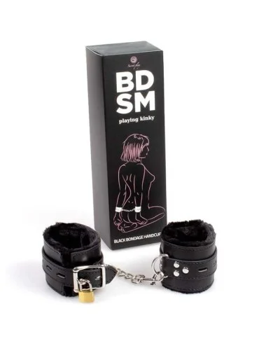SECRETPLAY - MENOTTES DE BONDAGE NOIRES COLLECTION BDSM