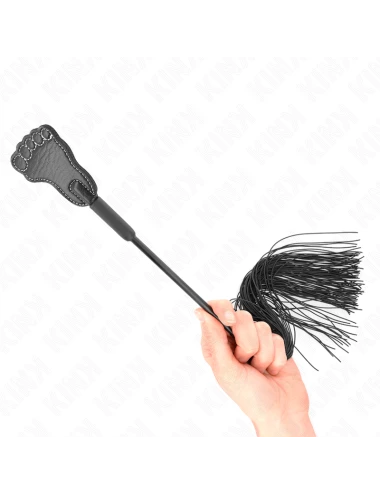 KINK - PAGAIE EN FORME DE PIED AVEC FOUET À GLAND 31 CM