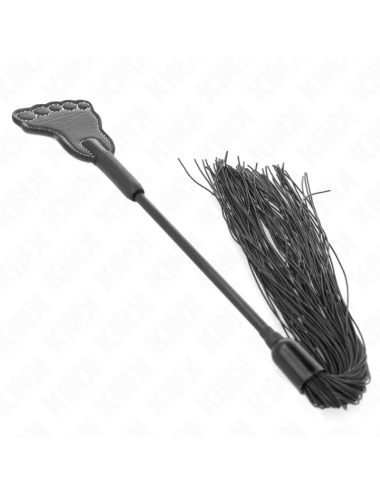 KINK - PAGAIE EN FORME DE PIED AVEC FOUET À GLAND 31 CM