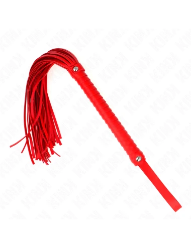 KINK - FOUET AVEC MANCHE TEXTURÉ ROUGE 48