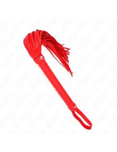KINK - FOUET AVEC MANCHE TEXTURÉ ROUGE 48