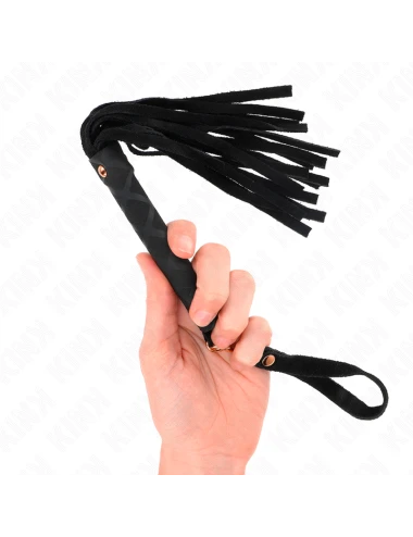 KINK - MINI FOUET DAIM NOIR 30 CM