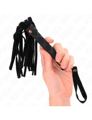 KINK - MINI FOUET DAIM NOIR 30 CM