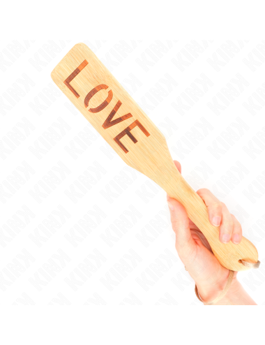 KINK - PALETTE EN BAMBOU MOT AMOUR 32 X 5,5 CM