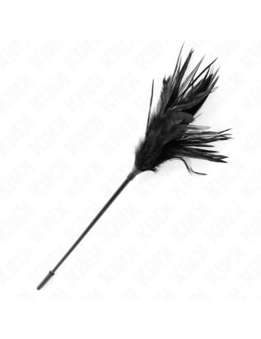 KINK - PLUSIEURS PLUMES DE CHATOUILLES NOIRES 45 CM
