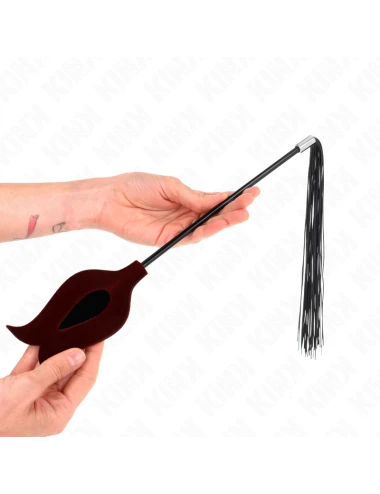 KINK - PLUMES DE POULET TICKLE EN FORME DE CORNE NOIRE 36 CM
