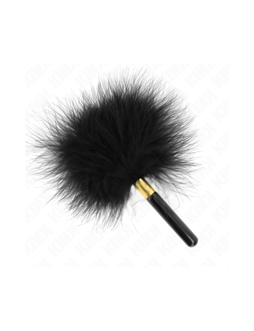 KINK - PLUMES CHACOULES EN MÉTAL DORÉ NOIR 18 CM