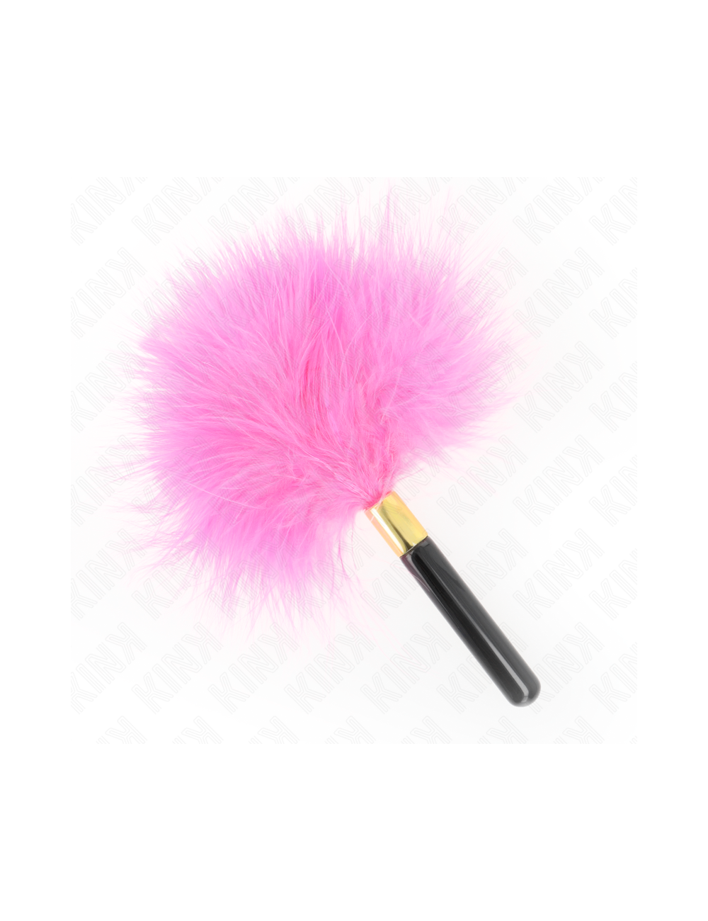 KINK - PLUMES TICKLE EN MÉTAL DORÉ FUCHSIA 18 CM