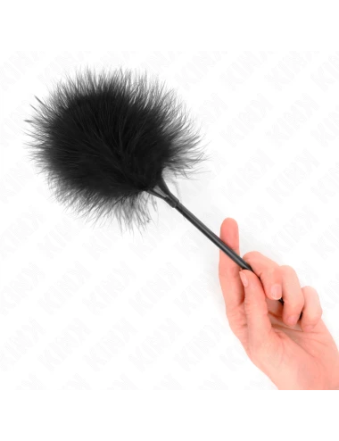 KINK - PLUMES TICKLE NOIRES UTILISÉES POUR LE KIT BONDAGE 27 CM
