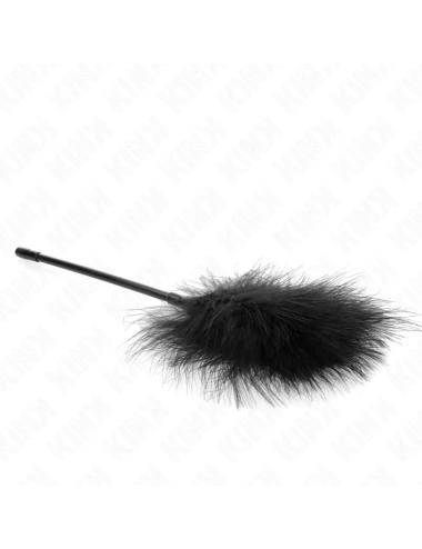 KINK - PLUMES TICKLE NOIRES UTILISÉES POUR LE KIT BONDAGE 27 CM