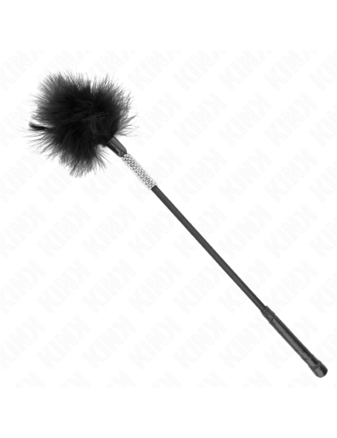 KINK - PLUMES CHACOUILLES AVEC MANCHE STRASS 50 CM