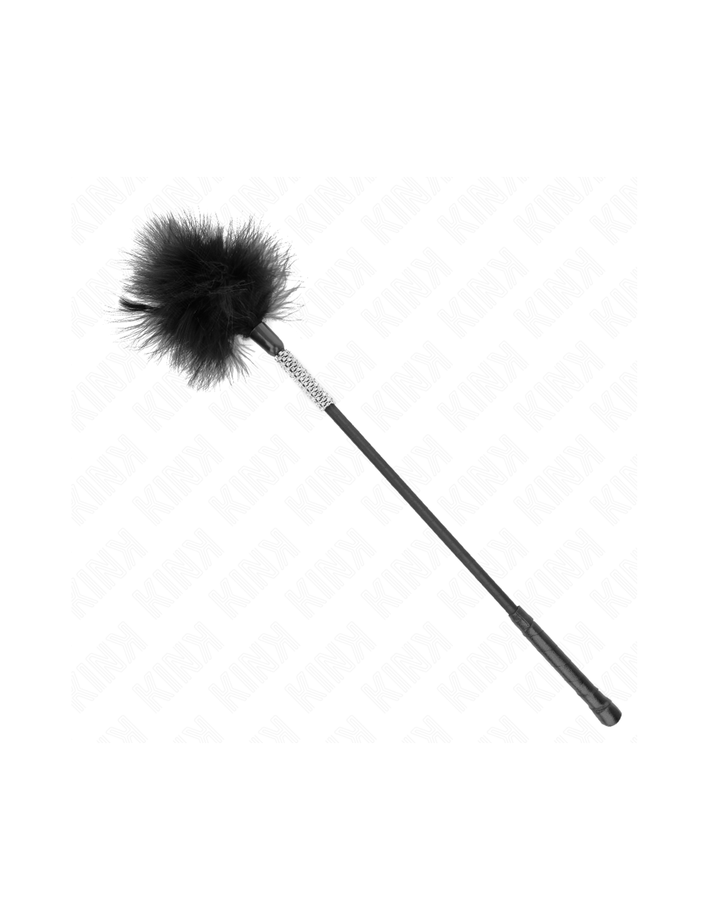 KINK - PLUMES CHACOUILLES AVEC MANCHE STRASS 50 CM