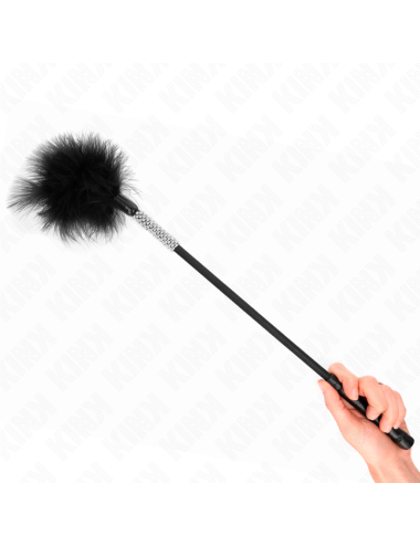 KINK - PLUMES CHACOUILLES AVEC MANCHE STRASS 50 CM