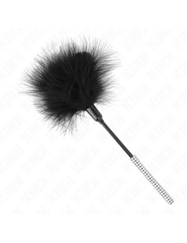 KINK - PLUMES CHACOUILLES AVEC MANCHE STRASS 27 CM