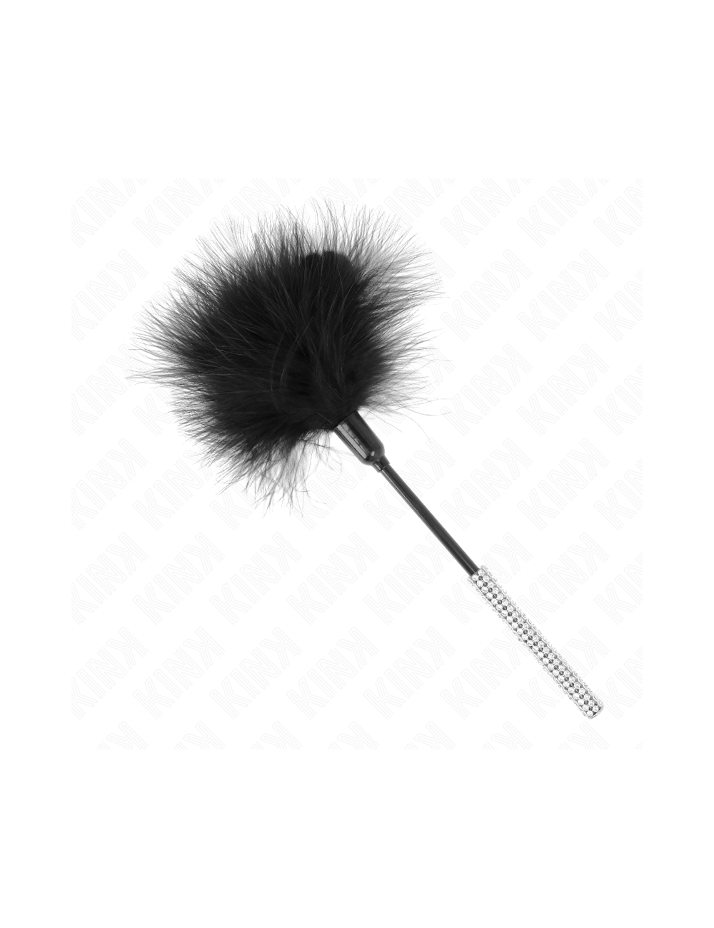 KINK - PLUMES CHACOUILLES AVEC MANCHE STRASS 27 CM