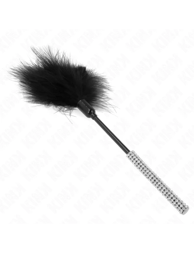 KINK - PLUMES CHACOUILLES AVEC MANCHE STRASS 27 CM