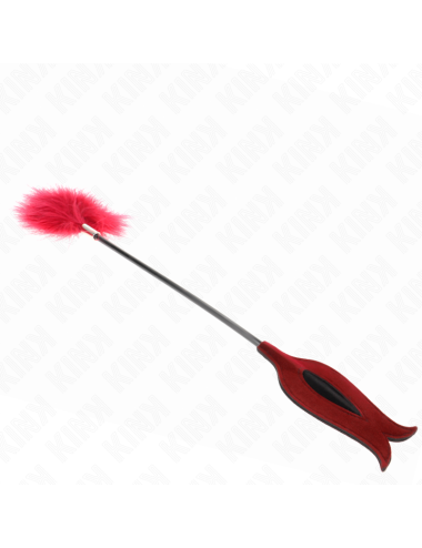 KINK - PLUMES DE CHACOUILLES AVEC PALETTE EN FORME DE ROSE 8 CM