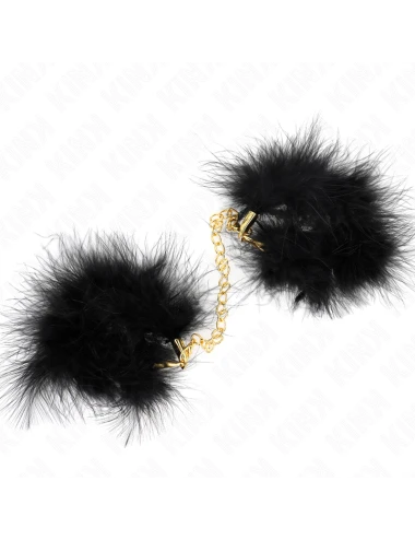 KINK - MANCHETTES EN PLUME AVEC CHAÎNE OR MODÈLE 0