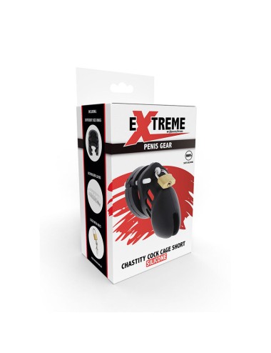 HIDDEN DESIRE - EXTREME CAGE DE CHASTETÉ SILICONE TAILLE S NOIR