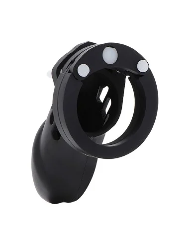 HIDDEN DESIRE - EXTREME CAGE DE CHASTETÉ SILICONE TAILLE L NOIR