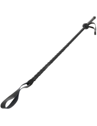 DARKNESS - FOUET BDSM FÉTICHISTE EN CUIR 60CM