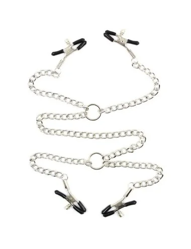 OHMAMA FETISH - 4 Pinces à tétons AVEC CHAÎNES