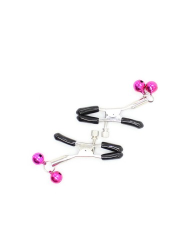 OHMAMA FETISH - PINCES  TÉTONS AVEC CLOCHE ROSE