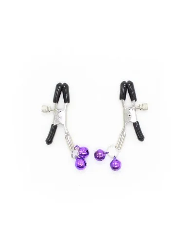 OHMAMA FETISH - Pinces à tétons AVEC CLOCHE LILAS
