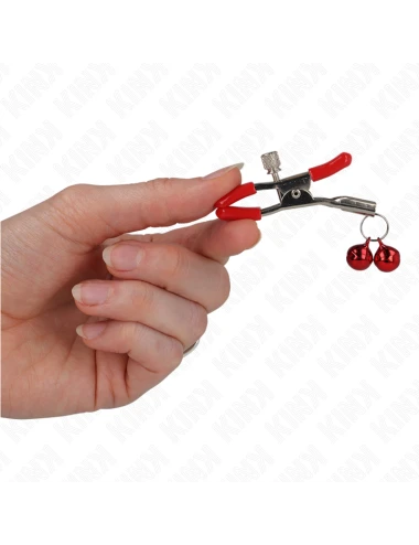 KINK - PINCE À METON DOUBLE CLOCHE ROUGE ROUGE 6 CM