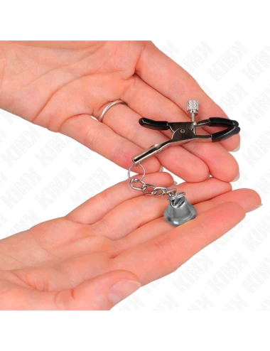 KINK - PINCES À TÉLÉTON PENDENTIF CLOCHE ARGENT 6 CM
