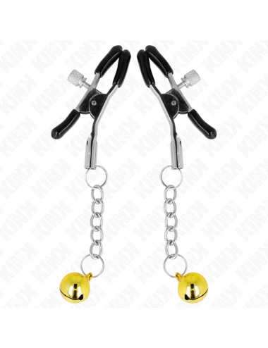 KINK - PINCES À METON PENDENTIF JINGLE BELL OR 6 CM