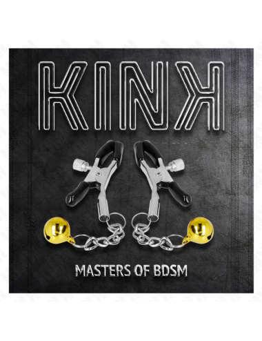KINK - PINCES À METON PENDENTIF JINGLE BELL OR 6 CM